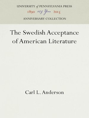 cover image of The Swedish Acceptance of American Literature